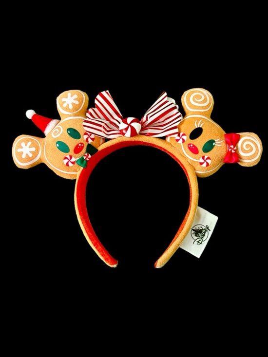 Authentic Disney Holiday Gingerbread Minnie Ears - NWOT